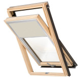 Штора рулонная Contrio DUA P8A 4219 Blackout 94х140 см бежевая на направляющих