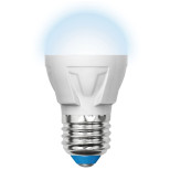 Лампа светодиодная Uniel Яркая LED-G45 7W/NW/E27/FR PLP01WH матовая 4000K
