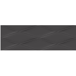Плитка керамическая Cersanit Vegas VGU232 рельеф черная 750x250 мм
