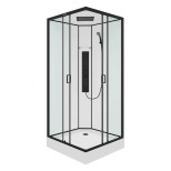Кабина душевая Parly Ami Quadro 1950х900х900 мм