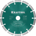 Диск алмазный Kraftool Universal 36680-180 отрезной сегментный по железобетону и высокопрочному бетону 180 мм
