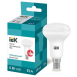 Лампа светодиодная ECO R50 5Вт 4000К бел. E14 450лм 230-240В IEK LLE-R50-5-230-40-E14