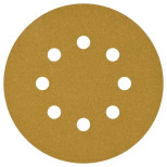 Круг шлифовальный Napoleon Paper Gold npg5-125-8-320 на липучке 8 отверстий Р320 125 мм 5 шт