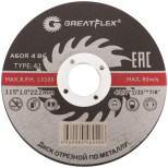 Диск отрезной по металлу Greatflex Master T41-355х3,2х25,4 мм 
