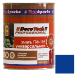 Эмаль DecoTech Professional ПФ-115 Ral 5005 синяя глянцевая 0,9 кг