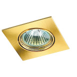 Светильник встраиваемый поворотный Novotech Quadro 369107 NT09 277 матовое золото GX5.3 50W 12V