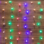 Изображение товара Гирлянда светодиодная Neon-Night 235-049 Светодиодный дождь 1,5х1,5 м свечение с динамикой LED мультиколор