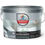Краска для стен и потолков Profilux Professional Extra white матовая 2,5 кг