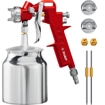 Краскопульт пневматический Зубр MS 200N-3 с нижним бачком 06457