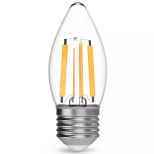 Лампа светодиодная Gauss Filament Свеча 7W 550lm 2700К Е27 LED 103802107