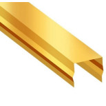 Раскладка для реечного потолка Албес ASN золото 4000 мм