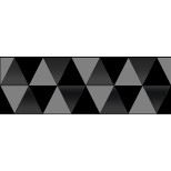 Декор керамический Laparet Sigma 17-03-04-463-0 Perla чёрный 600х200 мм