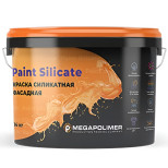 Краска фасадная Megapolimer Paint Silicate для реставрационных работ 14 кг