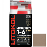 Затирка цементная для швов Litokol Litochrom 1-6 Evo LE.235 коричневая 5 кг
