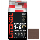 Затирка цементная для швов Litokol Litochrom 1-6 Evo LE.240 Венге 5 кг