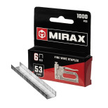 Скобы для степлера Mirax 3153-06 тип 53 6 мм 1000 штук