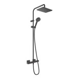 Система душевая Hansgrohe Vernis Shape EcoSmart Showerpipe 230 26097670 с термостатом матовый черный