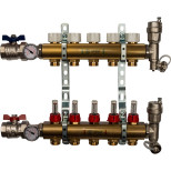 Коллектор распределительный Stout SMB 0473 000005 на 5 контуров с расходомерами