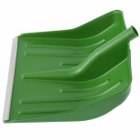 Лопата для уборки снега Сибртех 61619 зеленая без черенка 420х425 мм