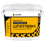Изображение товара Шпатлевка финишная интерьерная Lakom машинное нанесение 15 кг