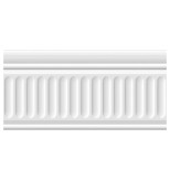 Бордюр керамический Kerama Marazzi 19048\3F Бланше белый структурированный глянцевый 200х99 мм