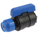 Кран шаровой компрессионный ПНД Valflex 1210012550114 50 мм 1 1/4 дюйма с цангой и внутренней резьбой 