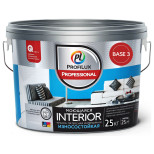 Краска для стен и потолков Profilux Professional Interior моющаяся матовая база 3 2,5 кг