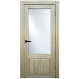Дверь межкомнатная Komfort Doors Классик 2 со стеклом дуб неаполь дымчатый 1900х600 мм в комплекте коробка 2,5 шт и наличник 5 шт