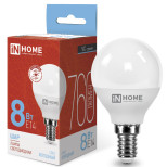 Лампа светодиодная In-Home Vision Care LED-Шар-VC 4690612024882 E14 8 Вт 6500К 