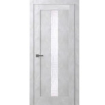 Дверь межкомнатная Belwooddoors Челси Урбан светлый стекло мателюкс белый 2000х900 мм