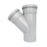 Изображение товара Тройник PP-H серый Дн 32х32х45гр б/нап в/к VALFEX 22032032