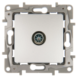 Механизм телевизионной розетки Legrand Etika 672451 звезда одноместный алюминий