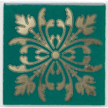 Вставка керамическая Kerama Marazzi HGD\E252\5246 Клемансо зеленая глянцевая 49х49 мм