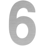 Изображение товара Цифра дверная Fuaro 46949 6 самоклеящаяся SS304 SSC сатинированный хром 