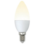 Лампа светодиодная Uniel Multibright LED-C37-6W/E14 матовая 3000K