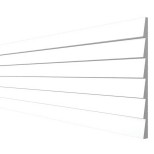 Изображение товара Панель стеновая под покраску Decor-Dizayn DD906 180х10х2000 мм