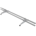 Снегозадержатель трубчатый овальный Borge Русский рубеж 20х40 мм RAL 5024 пастельно-синий 1500 мм 2 опоры