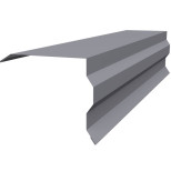 Планка торцевая фигурная Grand Line Pe Ral 7004 100х85 мм резка