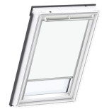 Штора рулонная Velux DKL Сиеста 1025 белая (M04) 78х98 см на направляющих