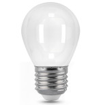Лампа светодиодная Gauss Filament Шар 9W 590lm 3000К Е27 milky LED диммируемая 105202109-D