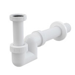 Изображение товара Сифон для умывальника и биде Alca Plast A45F-DN40 трубный без выпуска 40 мм