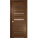 Изображение товара Межкомнатная дверь Двери Про ЛУ-22 экошпон Орех темный со стеклом
