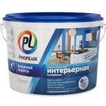 Краска латексная Profilux PL-10L интерьерная глубокоматовая белая 3 кг