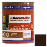 Эмаль DecoTech Professional ПФ-115 Ral 8017 шоколадно-коричневая 0,9 кг