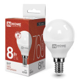 Лампа светодиодная In-Home Vision Care LED-Шар-VC 4690612020556 E14 8 Вт 4000К