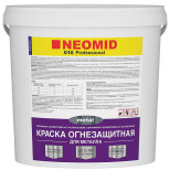Краска огнезащитная для металла Neomid Professional 010 белая 25 кг