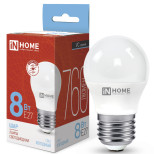 Лампа светодиодная In-Home Vision Care LED-Шар-VC 4690612024905 E27 8 Вт 6500К