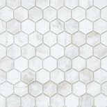 Мозаика из мрамора Caramelle Mosaic Pietrine Hexagonal Dolomiti Bianco Mat 285х305 мм
