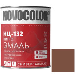 Эмаль Novocolor НЦ-132 глянцевая коричневая 0,7 кг