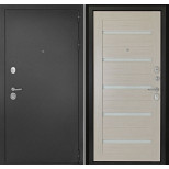 Дверь входная металлическая Дверной Континент Рубикон Царга Л правая 960x2050 мм снаружи металл Серебристый антик внутри МДФ Лиственница